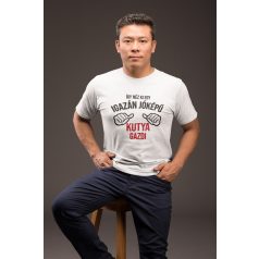 Így néz ki egy igazán jóképű kutya gazdi férfi póló