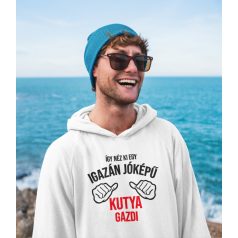 Így néz ki egy igazán jóképű kutya gazdi pulóver