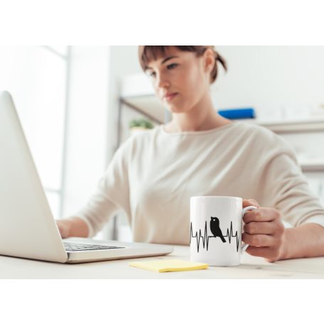 Kanári Heartbeat bögre