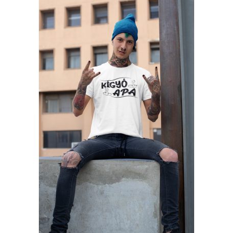 Kígyó apa férfi póló