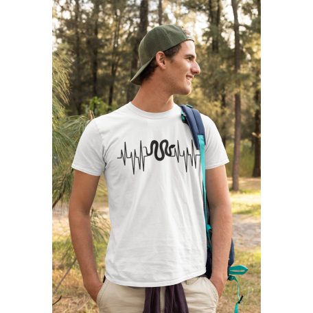 Kígyó Heartbeat férfi póló