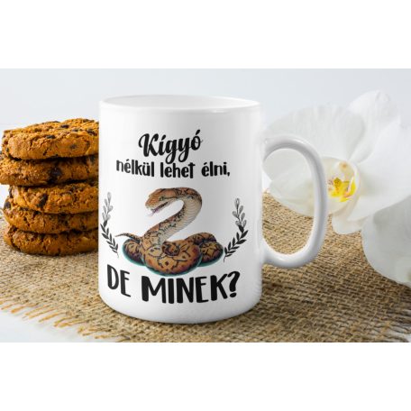 Színes - Kígyó nélkül lehet élni, de minek? bögre