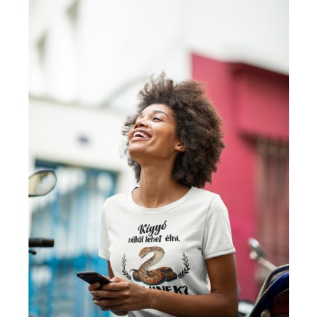 Színes - Kígyó nélkül lehet élni, de minek? női póló