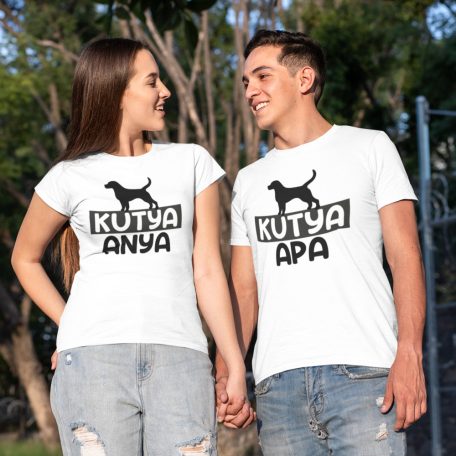Kutya anya és kutya apa páros póló