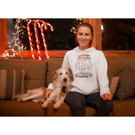 Kutyás szív kutyás lélek kutyás leszek amíg élek pulóver