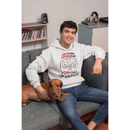 Kutyás szív kutyás lélek kutyás leszek amíg élek pulóver