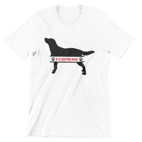 Labrador egyedi neves férfi póló