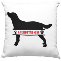 Labrador egyedi neves párna