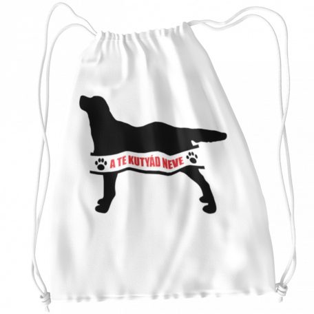 Labrador egyedi neves tornazsák