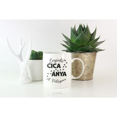 Legjobb cica anya a világon bögre