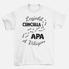 Legjobb csincsilla apa a világon férfi póló
