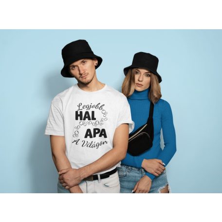 Legjobb hal apa a világon férfi póló