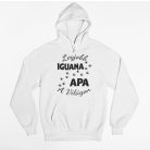 Legjobb iguana apa a világon pulóver