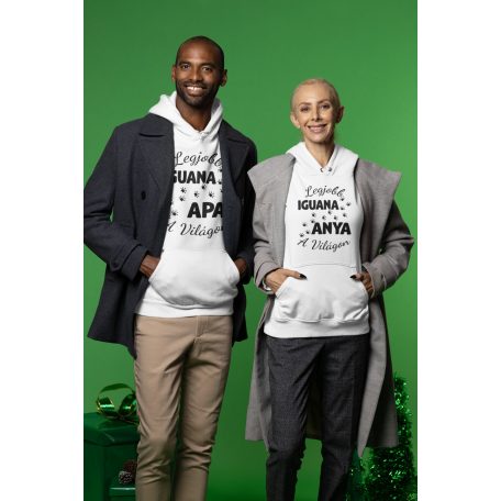 Legjobb iguana apa a világon pulóver