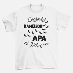 Legjobb kaméleon apa a világon férfi póló