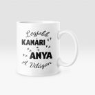 Legjobb kanári anya a világon bögre