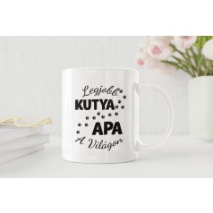 Legjobb kutya apa a világon bögre