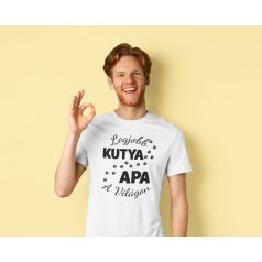 Legjobb kutya apa a világon férfi póló