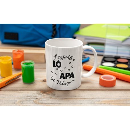 Legjobb ló apa a világon bögre