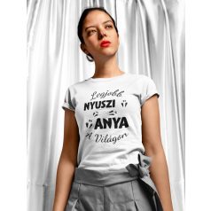 Legjobb nyuszi anya a világon női póló