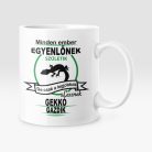 Minden ember egyenlőnek születik, de csak a legjobbak lesznek gekkó gazdik bögre