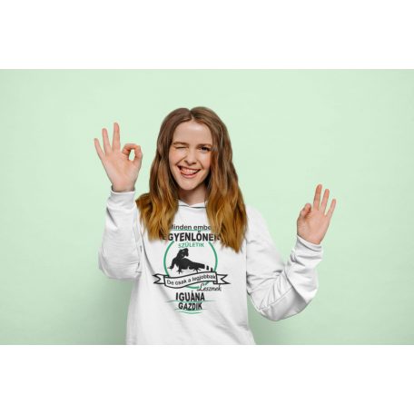 Minden ember egyenlőnek születik, de csak a legjobbak lesznek iguána gazdik pulóver