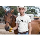 Ló Heartbeat férfi póló