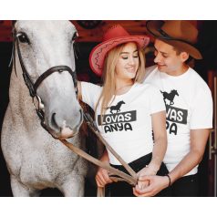 Lovas anya és lovas apa páros póló