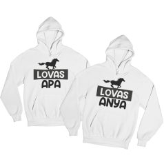Lovas anya és lovas apa páros pulóver