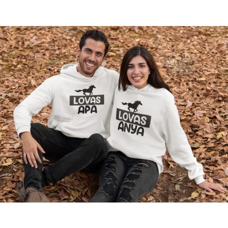 Lovas anya és lovas apa páros pulóver