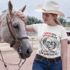 Lovas szív lovas lélek lovas leszek amíg élek női póló