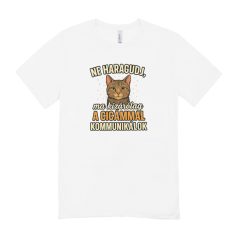   Ne haragudj, ma kizárólag az cicámmal kommunikálok férfi póló