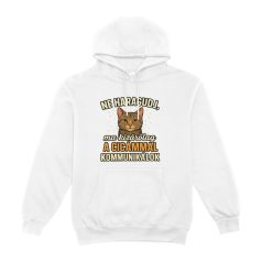   Ne haragudj, ma kizárólag a cicámmal kommunikálok pulóver