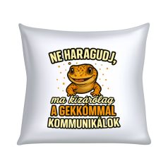   Ne haragudj, ma kizárólag a gekkómmal kommunikálok párna