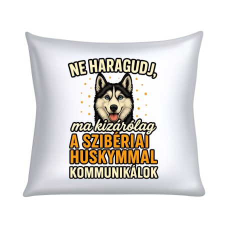 Ne haragudj, ma kizárólag a szibériai huskymmal kommunikálok párna