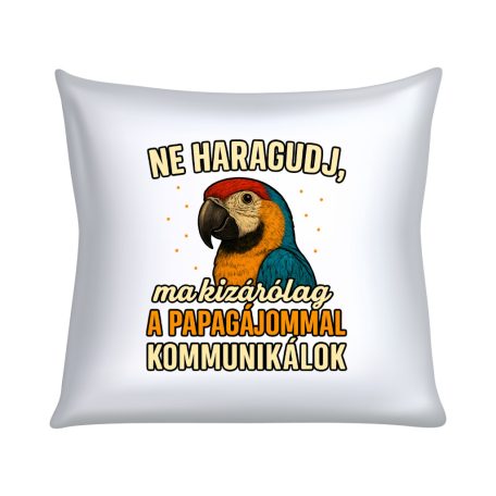 Ne haragudj, ma kizárólag a papagájommal kommunikálok párna