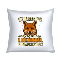   Ne haragudj, ma kizárólag a rókámmal kommunikálok párna