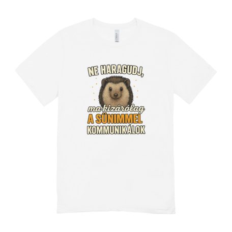 Ne haragudj, ma kizárólag a sünimmel kommunikálok férfi póló