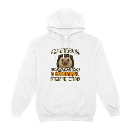 Ne haragudj, ma kizárólag a sünimmel  kommunikálok pulóver