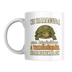   Ne haragudj, ma kizárólag a teknősömmel kommunikálok bögre