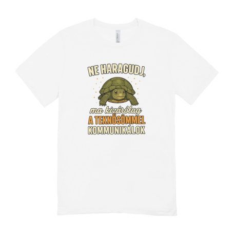 Ne haragudj, ma kizárólag a teknősömmel kommunikálok férfi póló