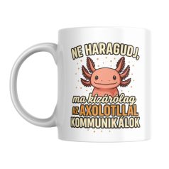   Ne haragudj, ma kizárólag az axolotllal kommunikálok bögre