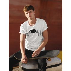 Malac Heartbeat férfi póló