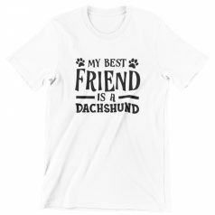 My best friend is dachshund férfi póló