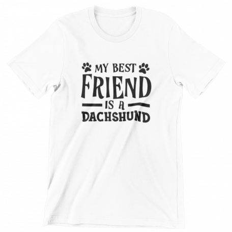 My best friend is dachshund férfi póló