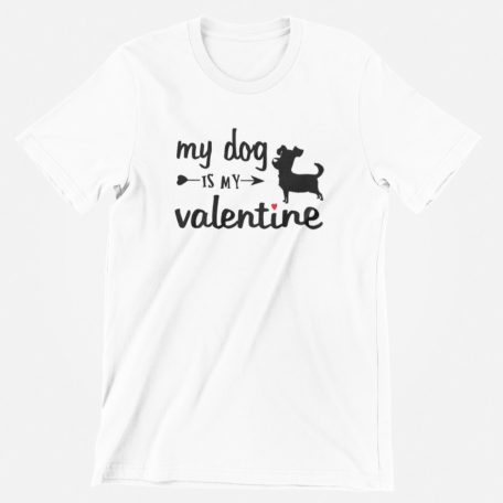 My dog is my valentine férfi póló
