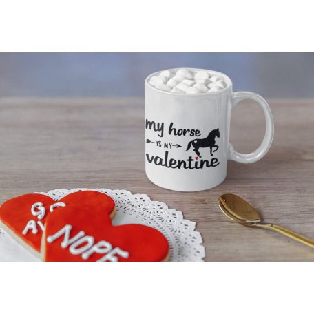 My horse is my valentine bögre