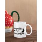 My rabbit is my valentine bögre