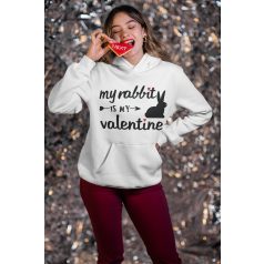 My rabbit is my valentine pulóver