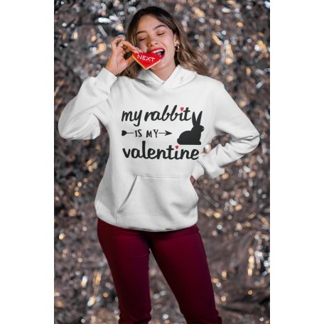 My rabbit is my valentine pulóver